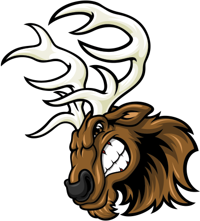 Deer Clipart Angry - Angry Moose Sticker (600x600)