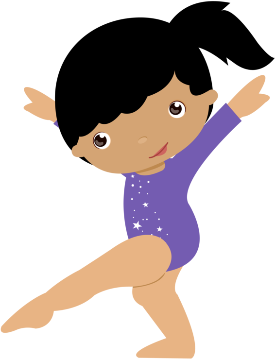 Gymnast Clipart Flexibility Gymnastics - Ginastica Ritmica Desenho Png (900x900)