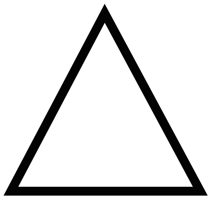 8 Artworks - Triangle Icon Png (730x691)