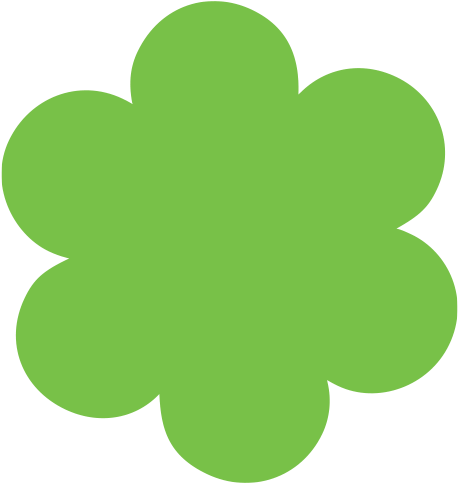 The Love Life Attitude Of The Staff, The Easy Ordering - Flower Using Geometric Shapes (560x560)