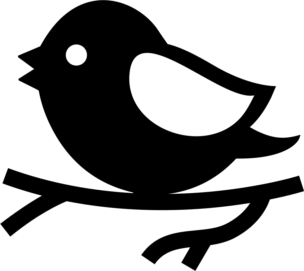 Accountant Clipart - Bird On Branch Icon (981x876)