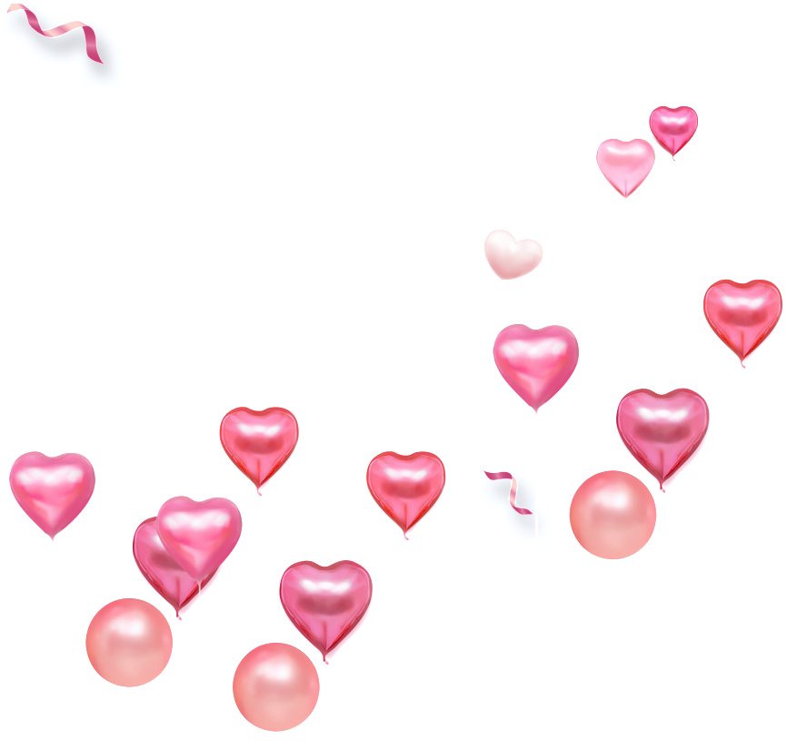 Romantic Love Balloon Png - 愛心 氣球 (1024x890)