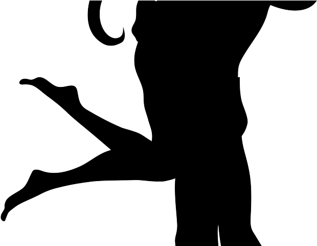Romance Clipart Silhouette - Love You My Darling (640x480)