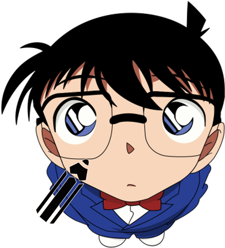 Download How To Draw - Detective Conan Stickers (512x512)