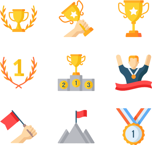 Icons Free Vector Winning - Winning Icon (600x564)