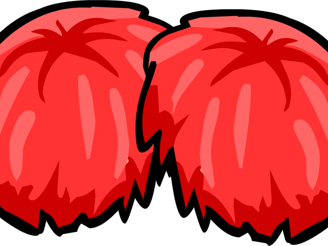 Silver Clipart Pom Poms - Red Pom Poms Clipart (640x480)