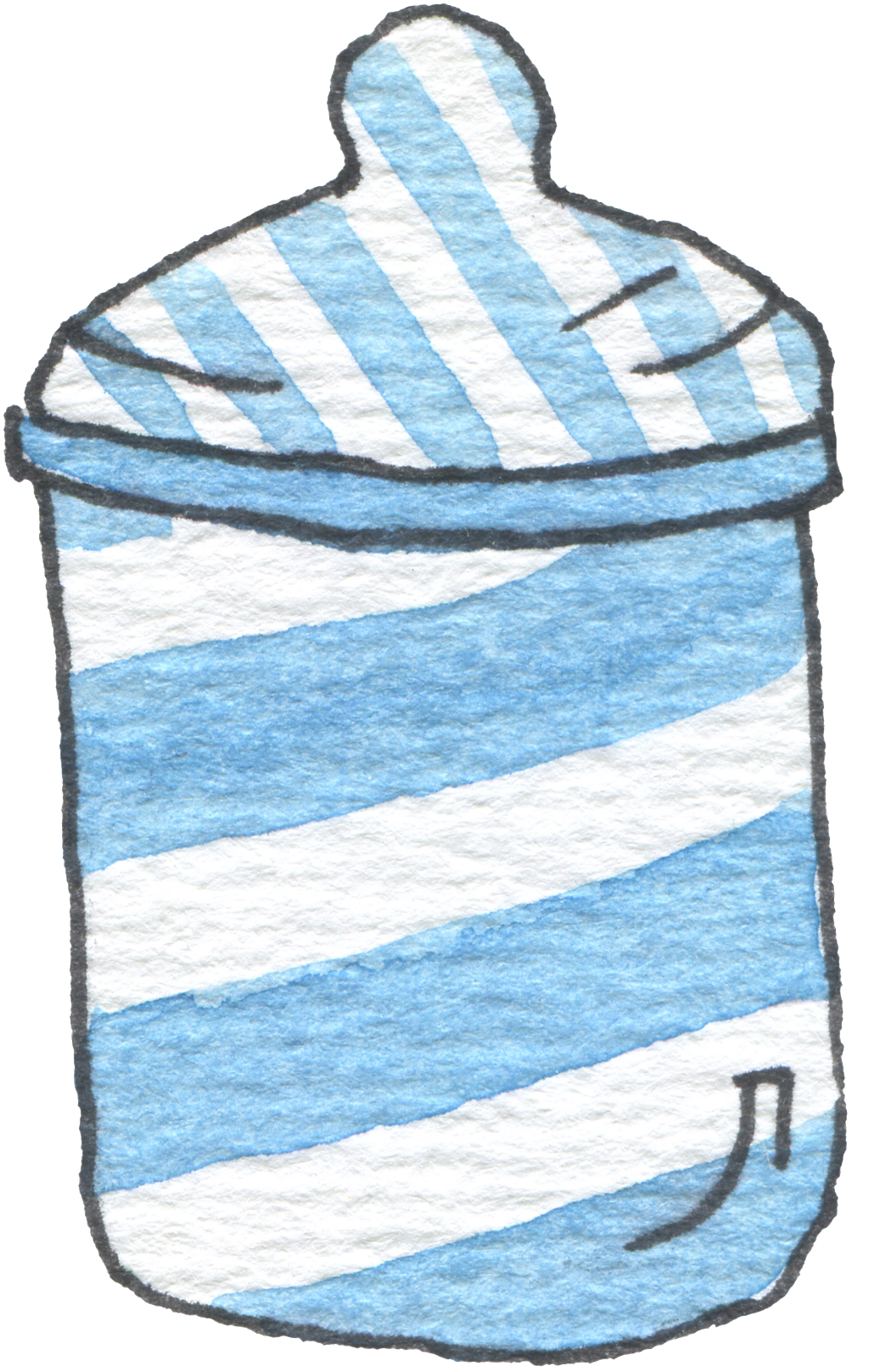 Blue Water Clipart Full Cup - Blue (1024x1616)