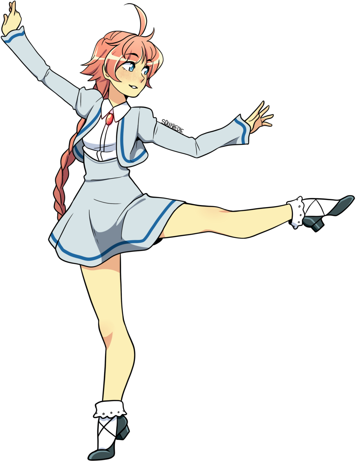 I Wish We Got To See Ahiru Improve - Cartoon (1280x1591)