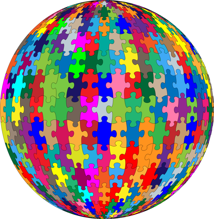 All Photo Png Clipart - Multi Colored Puzzle Piece (732x750)