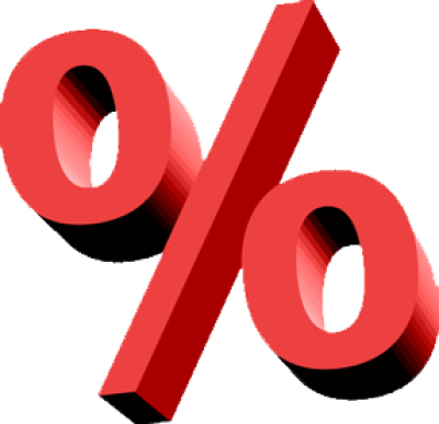 Discount High Quality Png - Percent Png (400x387)
