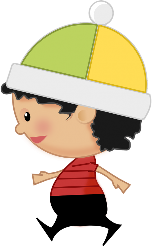 Gambar Anak Berjalan Kartun (500x787)
