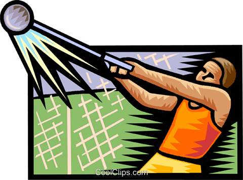 Hammer Throw Royalty Free Vector Clip Art Illustration - Illustration (480x356)