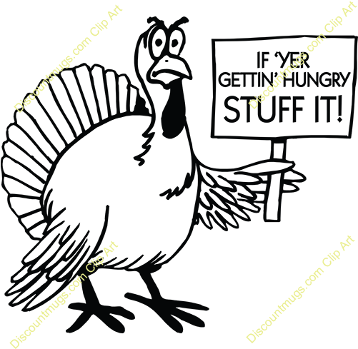 Download Eat Pizza Throw Blanket Clipart Chicken Clip - Thanksgiving (500x500)