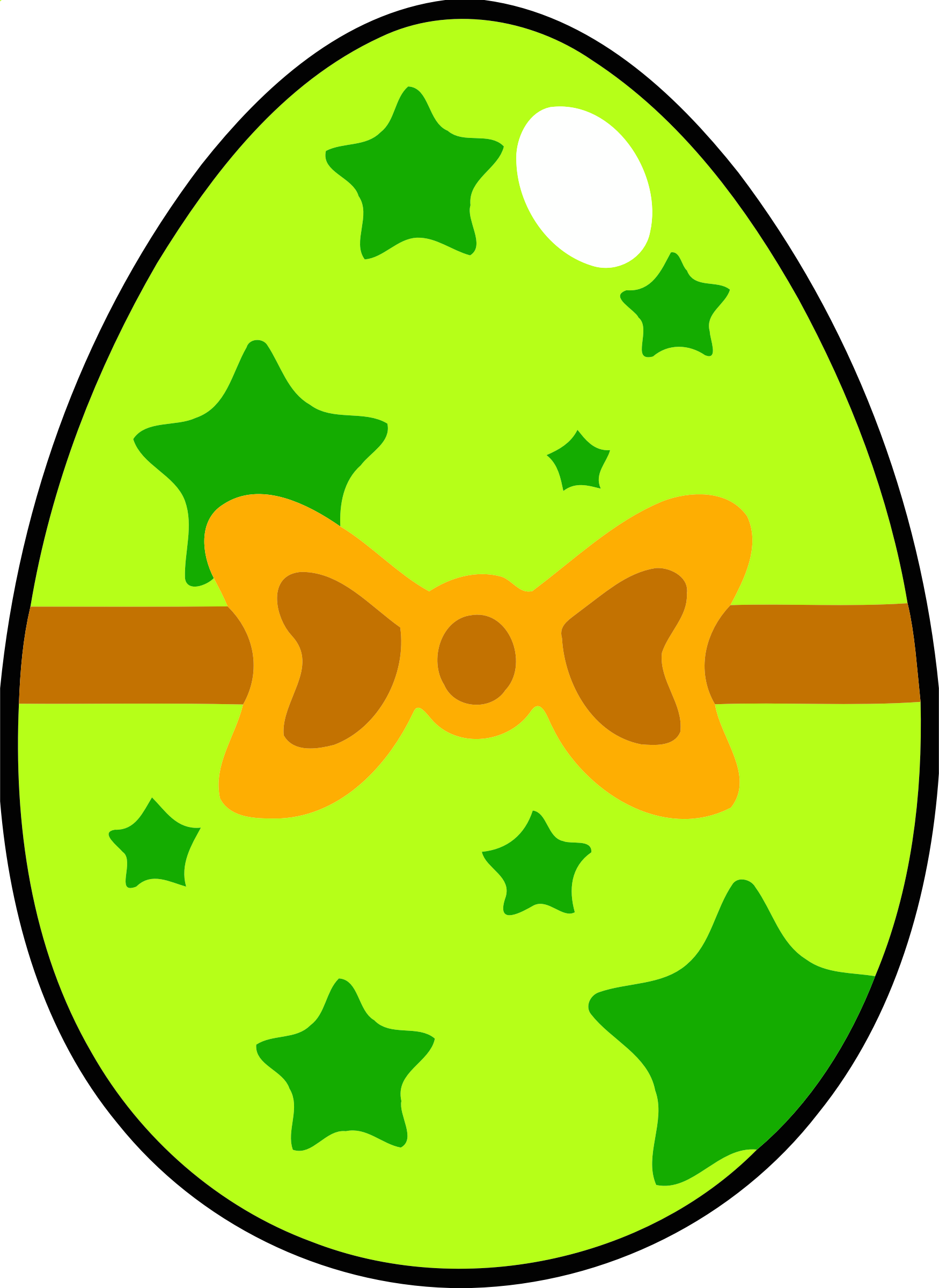 Clipart Decorated Egg 4 Frog Clip Art Scrambled Eggs - Clip Art (1750x2400)