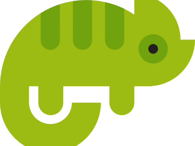 Chameleon Clipart Single Animal - Circle (640x480)