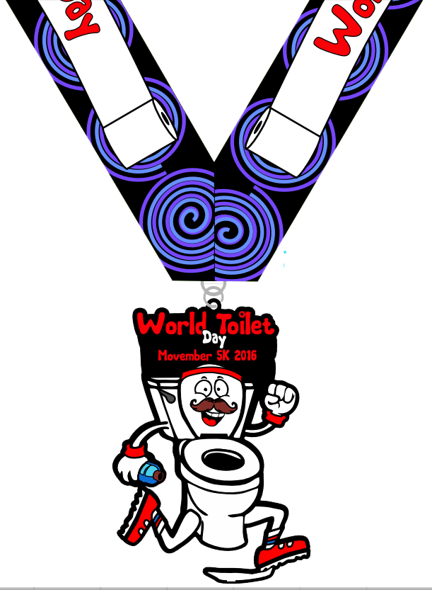 World Toilet Day 5k Clipart World Toilet Day World - Happy World Toilet Day 2017 (611x833)