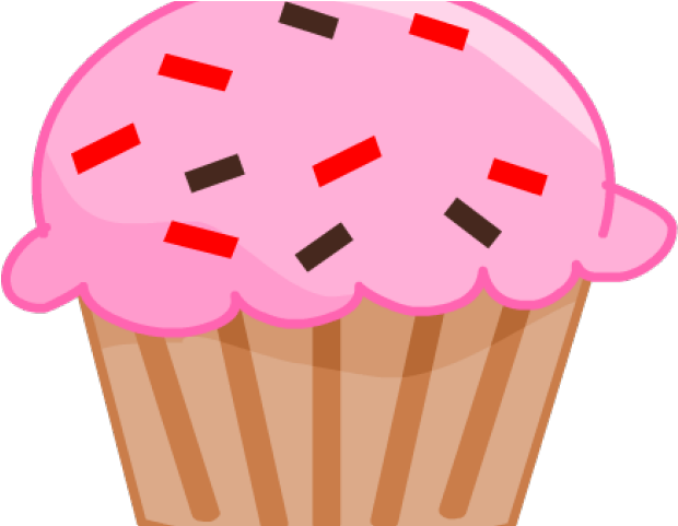 Vanilla Cupcake Clipart Sprinkle Clip Art - Cake Props For Photo Booth (640x480)