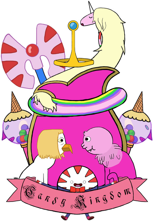 Candy Kingdom Heraldic Shield By Mrcaputo Candy Kingdom - Adventure Time Candy Kingdom Art (1024x1024)