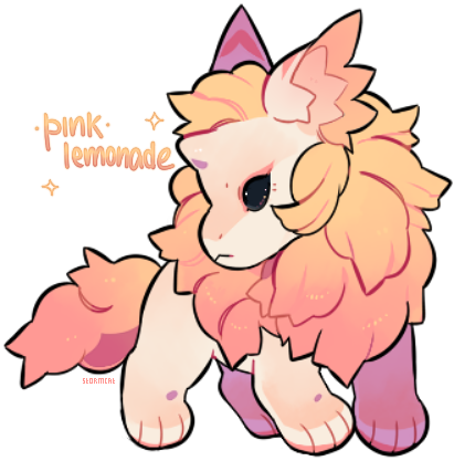 Pink Lemonade Plush Dragon Auction Closed By Stormcat - Cartoon (411x417)