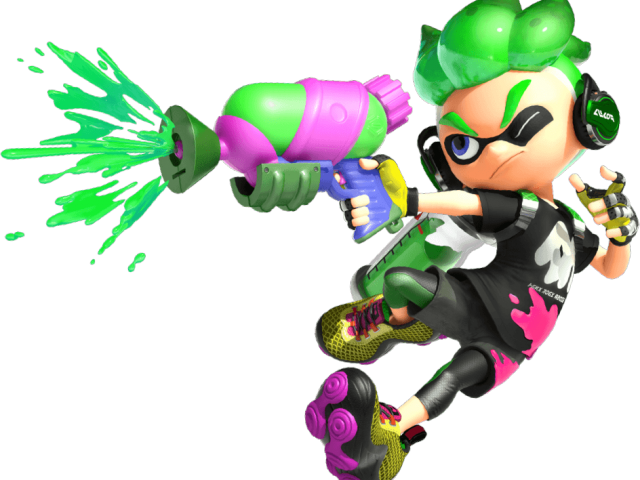 Playing Clipart Cooperative Play - Splatoon 2 Inkling Boy Render (640x480)