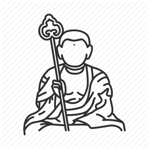 Buddha Outline At Getdrawings Com Free For - Drawing (512x512)