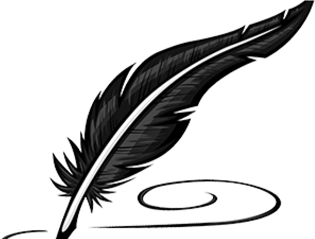 Desk Clipart Pastor's - Feather And Ink Clipart (640x480)