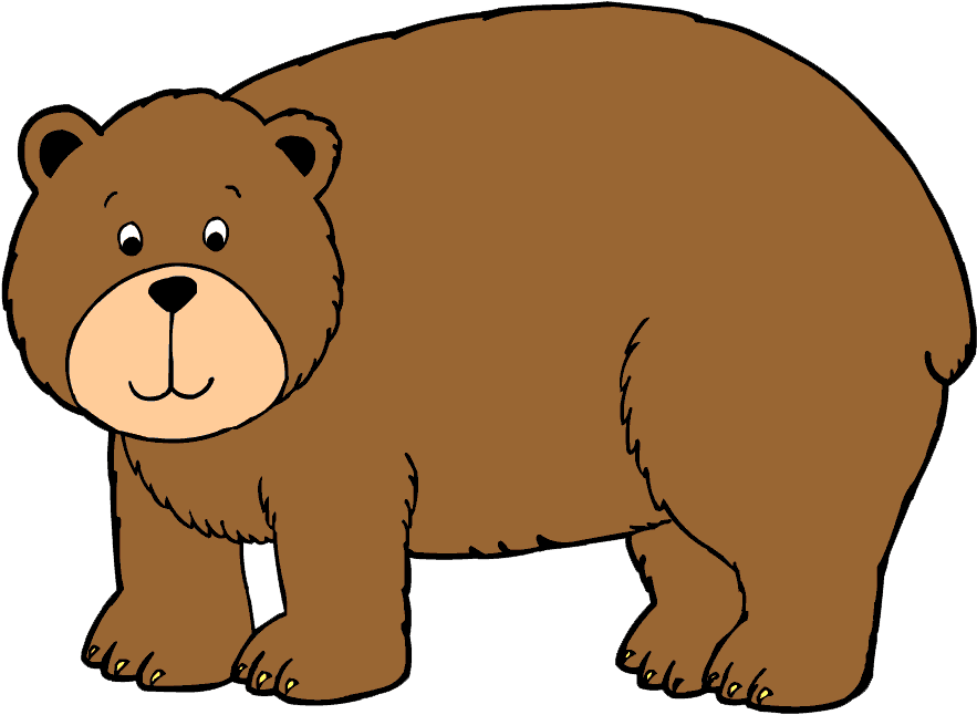 28 Collection Of Bear Hunt Clipart - Cartoon Picture Of Bear (909x670)
