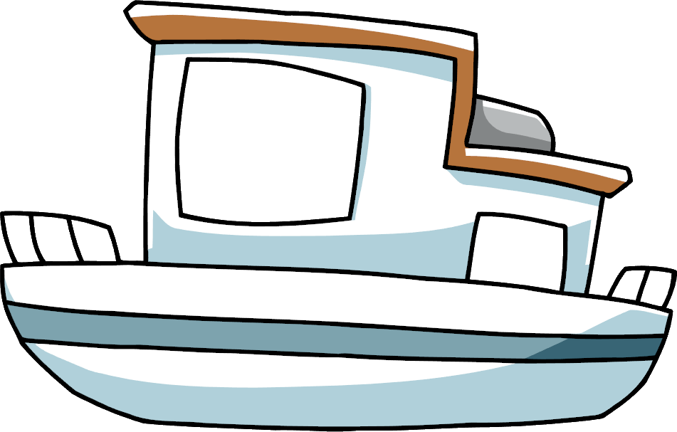 Clipart Boat Houseboat - Houseboat Clipart (951x607)