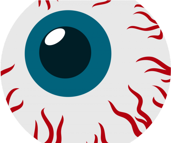 Red Eyes Clipart Eye Irritation - Eyeball Cartoon Png (640x480)