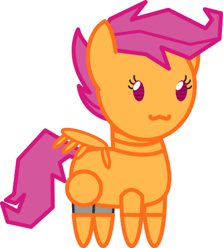 Enjoy A Scootbot Chibi @ask Melissa And The Band Look - My Little Pony: Friendship Is Magic (452x504)
