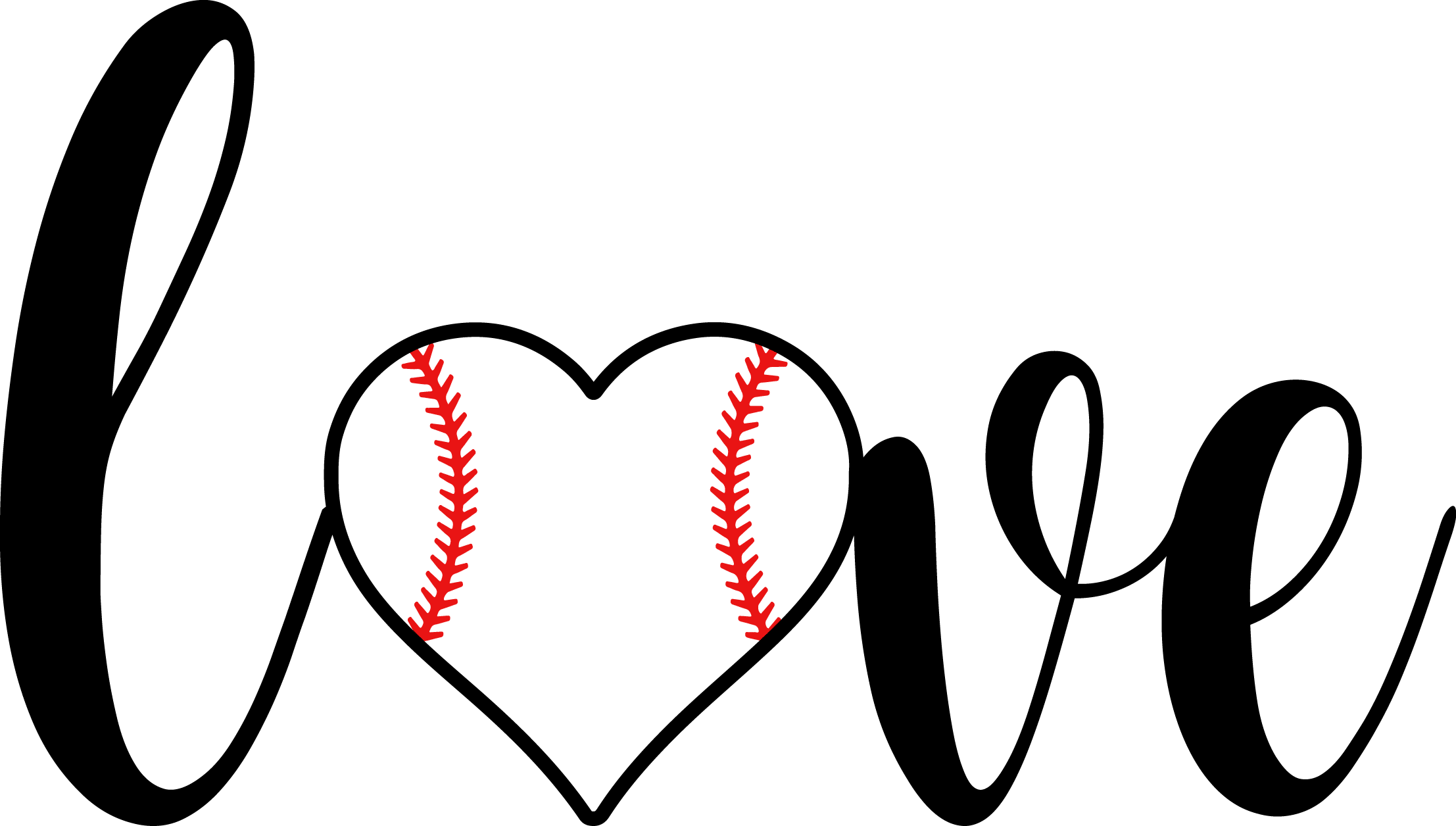 When You Think It S Baseball But It S Love Thewordverve - Baseball Heart Transparent (2214x1256)