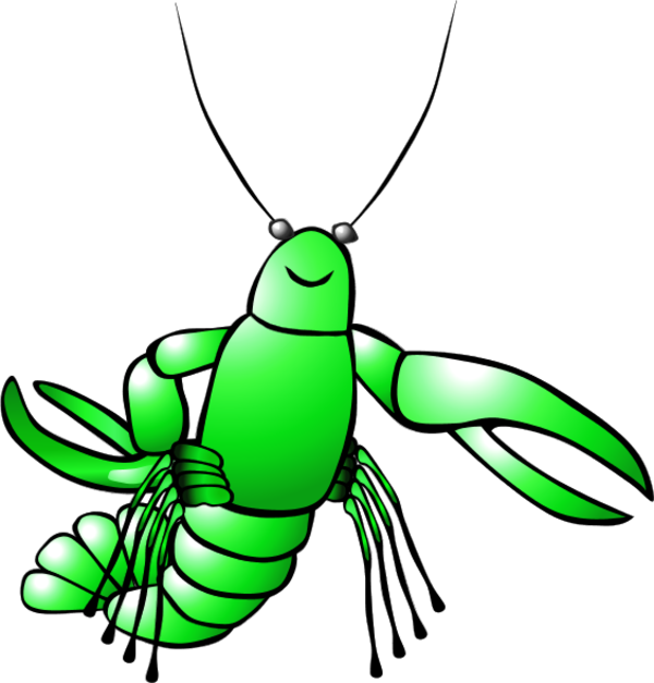 Crawfish Cartoon Clip Art N8 - Shellfish Clipart (600x627)