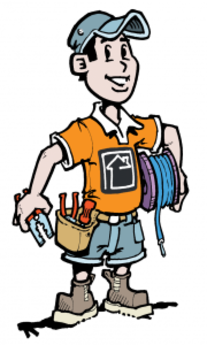 Electrician Home Service Clipart Electrician Electricity - Telephone Technician (700x1167)