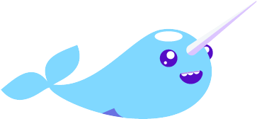 Narwhal Life Messages Sticker-0 - Narwhal (400x400)