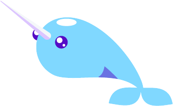 Narwhal Life Messages Sticker-1 - Narwhal (400x400)