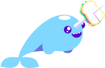 Narwhal Life Messages Sticker-3 - Narwhal (400x400)