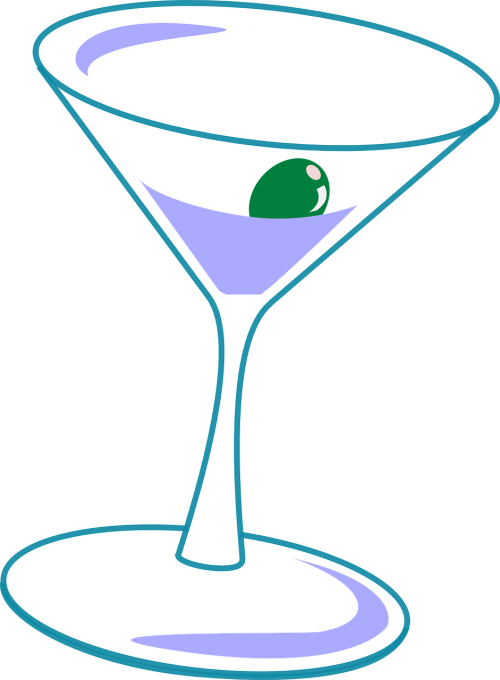 Clip Art Freeuse Library Martini Cocktail Drink Free - Clipart Martini And Wine Glass (500x680)