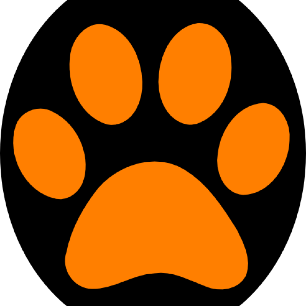Panther Pawprint Panther Paw Print Clip Art At Clker - Clip Art (1024x1024)