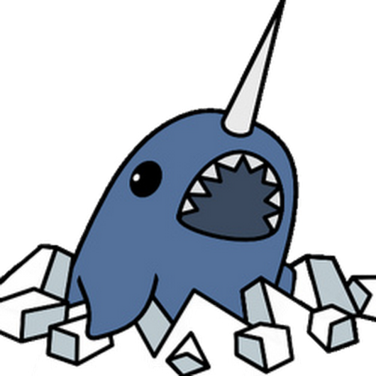 Narwhal Svg Clip Art Image Freeuse Library - Narwhal Clipart (530x530)