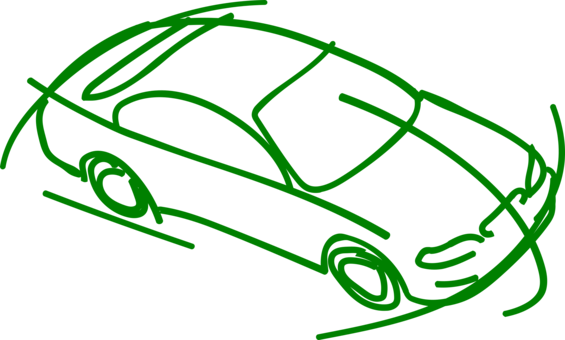 Car Auto Krapf Computer Icons Esquete Vehicle - Green Sketch Car (565x340)