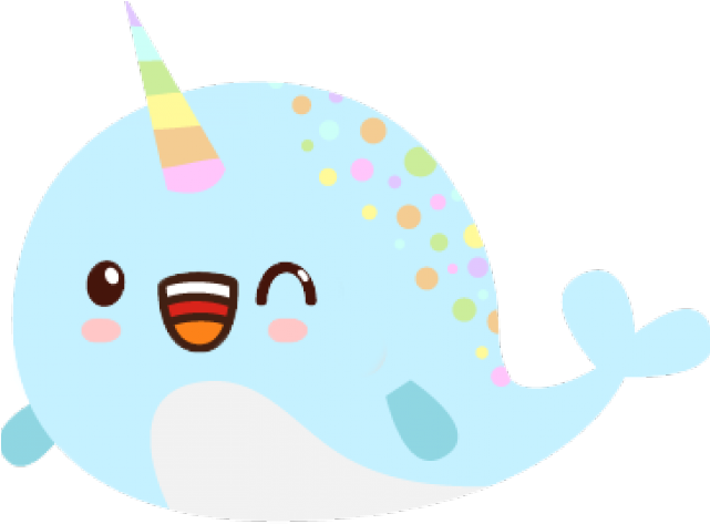 Narwhal Clipart Emoji - Kawaii Faces (640x480)