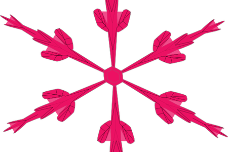 Graphic Transparent Library Snowflake Clipart Free - Paper Flower Center Svg (450x300)