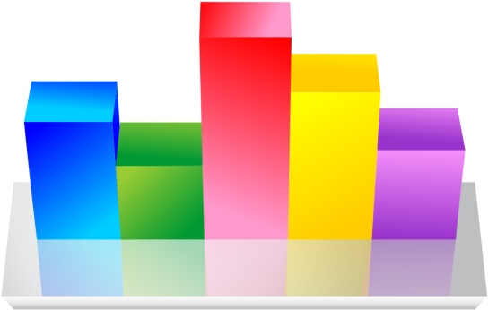 Picture Freeuse Library Bar Vector Colorful - 3d Chart Png (640x640)