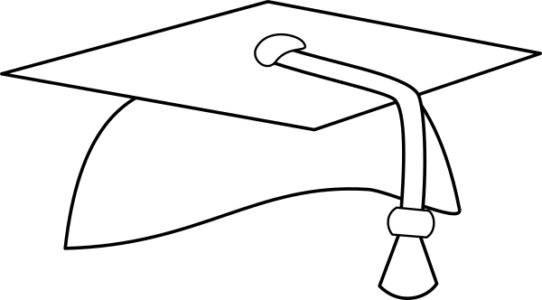 Png Library Stock Clip Art At Clker Com Vector Online - Graduation Cap White Png (600x332)