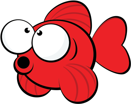 Freeuse Printed Vinyl Cartoon Fish Stickers Factory - Funny Cartoon Fish (600x600)