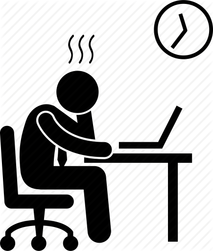 Businessman Clipart Stressed - Sleep On Chair Icon (435x512)
