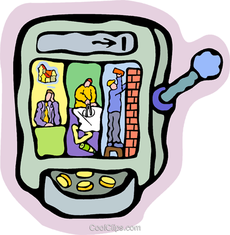 Slot Machine, Gambling Royalty Free Vector Clip Art - Slot Machine, Gambling Royalty Free Vector Clip Art (469x480)