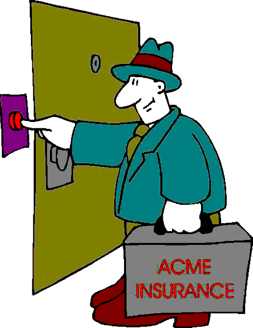 Competition Clipart Offence - Insurance Salesman (516x667)