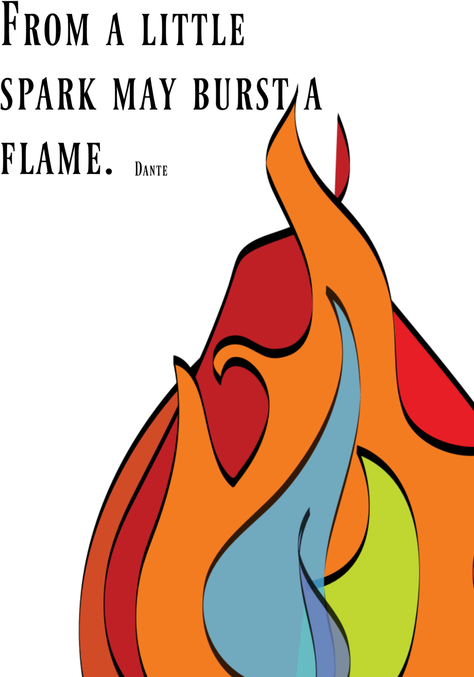 Fire Is One Of The Most Important Things You Need In - Clip Art (1000x1412)