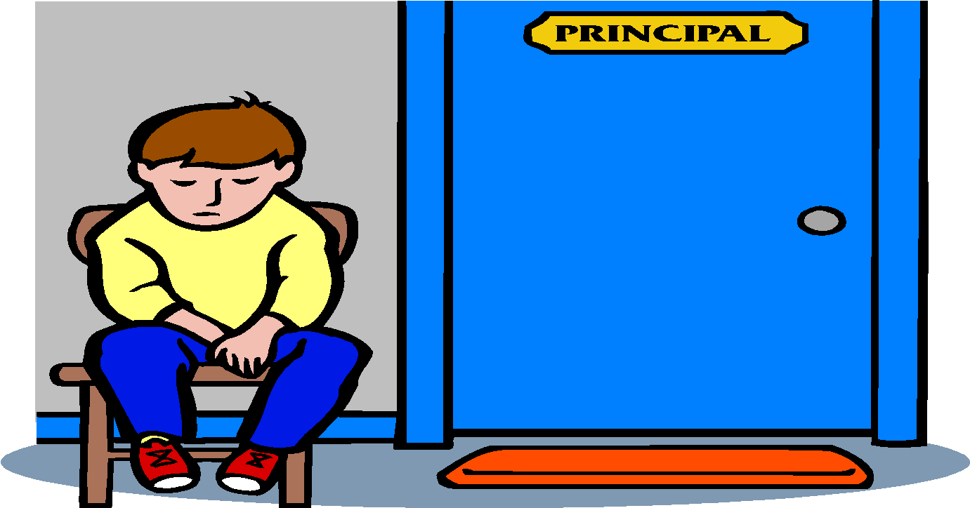Student Handbook - Clipart Of Principal Office (1381x724)